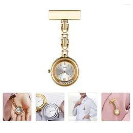 Pocket Watches Roll Drill Watch Women Hanging Nurses For Rhinestone Brooches Rhinestones Fashionable