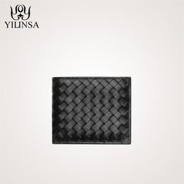 Cow Leather Purses Men Women Simple Durable Travel clutch Bank Business ID Card Wallet Holder Case with Coin Purse314Y