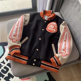 2024ss Patchwork Mens Jackets 1 Quality Embroidery Women Woolen Baseball Jackets