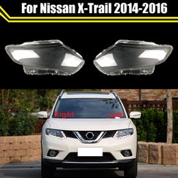 Car Bright Front Glass Lens Headlamp Lampshade Auto Lamp Shell Lights Housing for Nissan X-trail 2014 2015 2016 Headlight Cover