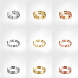 Love Screw Ring mens Band Rings 3 Diamon designer luxury Jewellery women Titanium steel Alloy Gold-Plated Craft Gold Silver Rose Nev281T