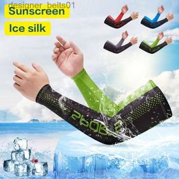 Sleevelet Arm Sleeves Men's Cycling Sunscreen Sleeves Quick-drying Breathable Ice Sleeves High Elasticity Sweat-absoent Sports Arm Cover SummerL231216