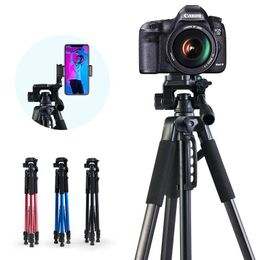 Holders Tripod For Camera 170CM Aluminium Travel Tripod Stand with Phone Holder Carry Bag For Canon/Sony/Mobile Phone/Photography