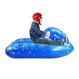 Sledding Inflatable Ski Sled Tube for Kids Thicker PVC Winter Skiing Snowboard Boat Ring Cold Resistant Inflated Snow 231215