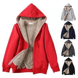 Womens Hoodies Sweatshirts Women Zipper High Quality Fleece Hoodie Loose Hip Hop Casual Fashion Streewear Coat Tops Student Winter Warm 231215