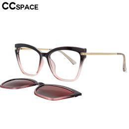 Fashion Sunglasses Frames 53684 TR90 Anti Blue Light Glasses Frames Polarised Flip-on Sunglasses Men Women Fashion Computer Eyeglasses 231215