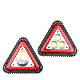 Working Light Traffic Warning Light COB Multi-Function Portable Camping Lamp Board Failure Dangerous Parking Folding Three-legged Lamp LL