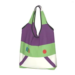 Shopping Bags Reusable Cartoon Space Ranger For Groceries Foldable Grocery Washable Large Tote