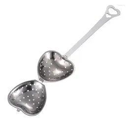 Tea Scoops Spoon For Loose Strainers Fine Mesh Leaf Infuser Long Handle Reusable Stainless Heart-shaped Spices