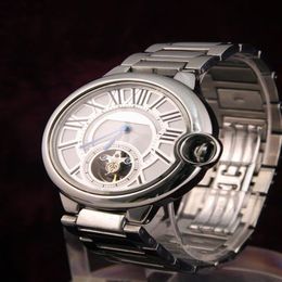 Stainless steel watch for man Automatic steel watch white face 021329z