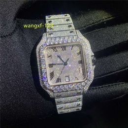 Light Jewelry 18k Gold Watch Men Luxury Diamond Iced Out Watches Top Brand Luxury High Quality Male Quartz Watch