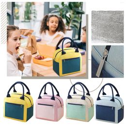 Dinnerware Reusable Insulated Lunch Bag With Side Pocket Leak Proof Box Soft Padded Handles For Women Men Adult Kids Durable