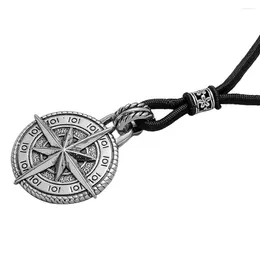 Pendant Necklaces Compass Necklace Men Sweater Chain Women Jewelry Men's Jewellery Punk