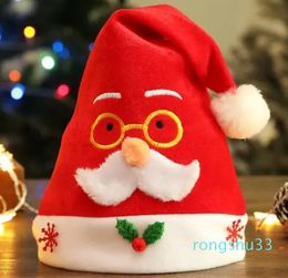 Adults Children Hats Santa Novelty Funny Party Hat With Cartoon Design Holiday Headwear