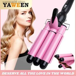 Hair Curlers Straighteners 3 Barrel Curling Iron Ceramic Styling Tools for All Hair Styling Tools Professional Hair Tools Curler Iron for Hair 25mm T231216