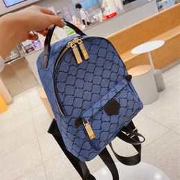 Brand 22SS Letter Printing Design Female Mini Backpack European and American Fashion Student High Capacity Women's Travel Bag3127