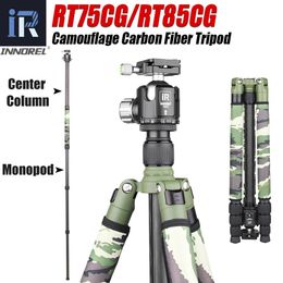 Holders RT75CG/85CG Camouflage Carbon Fiber Tripod Monopod for DSLR Camera and Professional Video Camcorder with Low Profile Ball Head