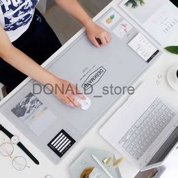 Mouse Pads Wrist Rests Large Pu Mouse Pad Student Writing Pad Office Computer Desk Mat Laptop Cushion Desk Organizer J231215