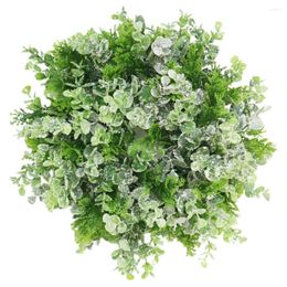 Decorative Flowers Bathroom Decorations Eucalyptus Leaf Garland Artificial Wreath Outdoor Wreaths For Front Outside Winter Wall