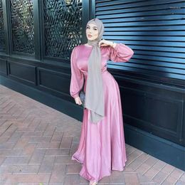 Ethnic Clothing Fashion Muslim Dubai For Women 2023 Soft Ankle Length Dress Turkey Islam Clothes Long African Robe
