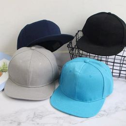 Ball Caps Solid Color Wide Brim Flat Top Men Baseball Hip-hop Snapback Hat Adjustable Sun Hats Spring Summer Women Outdoor