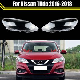 Headlamp Case for Nissan Tiida 2016 2017 2018 Car Front Glass Headlight Cover Head Light Lens Caps Transparent Lampshade Shell