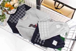 Luxury baby Tracksuit Autumn/Winter designer kids Two piece set Size 120-160 boy girl Round neck hoodie and sports pants Dec05