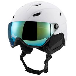 Ski Goggles Skiing Helmet With Winter Adjustable Outdoor Sports Safety Snowboard Snow Skateboard Helmets 231215
