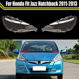 Car Front Headlight Glass Headlamp Transparent Lampshade Lamp Shell Auto Lens Cover for Honda Fit Jazz Hatchback 2011 2012 2013