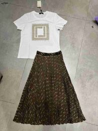 Designer women dress brand womens dress summer t shirt fashion geometric printing girl dresses ladies pleated skirts Dec 16