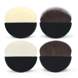 Makeup Brushes Semi-circular Flat Brush Fan-shaped Curve Contour Powder Multi-functional Portable Beauty Tool