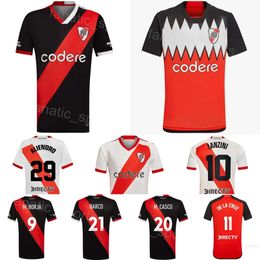 Men River Plate Club Team 25 RONDON Soccer Jersey SOLARI 20 CASCO DIAZ ALIENDRO GONZALEZ HERRERA PEREZ BORJA 21 BARCO 26 FERNANDEZ Football Shirt Kits Uniform 23/24