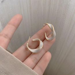 Stud Earrings Fashion Jewelry Gifts C-shaped Pendant High Grade Light Luxury Korean Network Red Temperament Women's