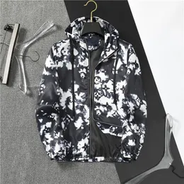 2024 Fashion Men Jacket Wind Coat Long Sleeve Zipper Windbreaker Jacket Mens Letter Print Autumn and Winter Casual Top Clothes Asian Size M-3XL