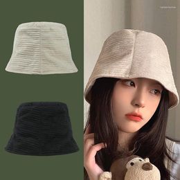 Berets 1PCS Bucket Hat For Women Vintage Cap Outdoor Ultra Light Fisherman