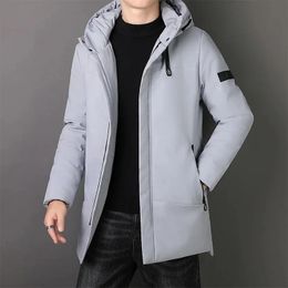 Men's Down Parkas Men's Long Coat Large Size 7XL 8XL Winter Cotton Padded Jacket Oversize Hood Parka Outerwear Thick Warm Windbreaker Male 231215