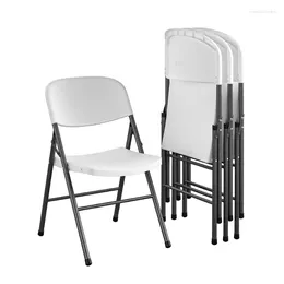 Camp Furniture Mainstays Premium Resin Folding Chair 4-Pack White Garden Bench