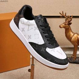 With Box Lvity lvse shoe louisly vuttion louiesly louiselies luisly vitonly Mens Brand Designer Sports Shoes Leather Printed Rivoli Baseball Sneakers Fash D5QE