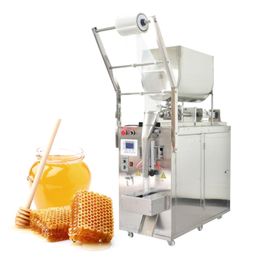 Big Hopper Paste Filling Machine Horizontal Thick Paste Fill High Viscosity Hot Dip Pot Chili Sauce Packing Machine