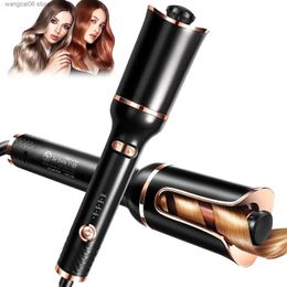 Curlers Straighteners Curling Iron Rotating Styling Tool Professional Automatic Hair Curler Air Tourmaline Ceramic Heater Waver T231216