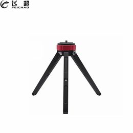 Holders Vlogger Mini Tripod Stand Bracket Aluminum Alloy Universal Foldable Tripod with 1/4" Screw for Smartphone SLR Mirrorless Cameras