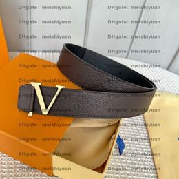 Fashion Men Calfskin Belt Women Designer Belt Luxury Letter Smooth Buckle Classic Double-sided Business Jeans Casual Belt Width 40mm Top Quality