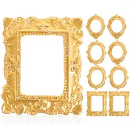 Frames Miniature Po Resin Manicure Picture Frame Dollhouse Holder Diy Phone Case Landscape Decoration