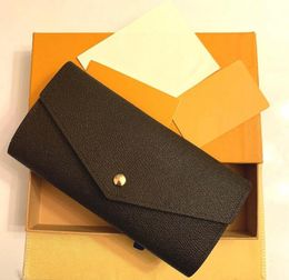 High Quality Designer Wallet Women Bag Handbag Purse Card holder clutch ladies girls With Box flowers letters grid wholesale