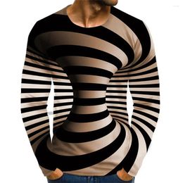 Men's T Shirts O-Neck Long Sleeve Man T-Shirt Oversized Tshirt Print 3d Graphic High Quality Tee Shirt Male Clothing Fashion Streetwear