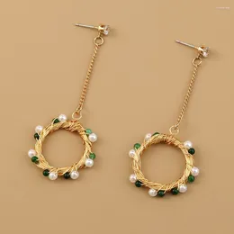 Dangle Earrings Korean Version Ear Rings Sweet Piercing Stud Flash Women Party Fashion Statement Jewelry Accessories