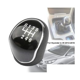 Shift Knob 6 Speed Car Gear Manual Shifter Lever Stick Head Handball For Hyundai Ix35 Ix 35 20123686915 Drop Delivery Mobiles Motorc Otb6D