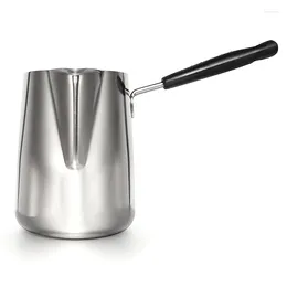 Pans 1000Ml Butter Warmer Stainless Steel Milk Pot With Handle Pan Turkish Coffee Chocolate Melting