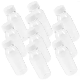 Water Bottles Transparent Plastic Milk Storage Beverage Drinking Spring Bottle