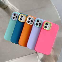 Matte Hybrid 3in1 Cases For iPhone 15 14 13 12 11 Pro X XS XR MAX 8 7 Plus Frosted Cell Phone Protection Cover 300PCS